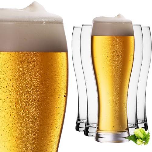 IMPERIAL Bicchieri in vetro da 500 ml (max. 700 ml) Set 6 bicchieri da birra lavabili in lavastoviglie da 0,7 l