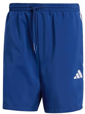adidas Hombre Essential Three Stripes Chelsea Base Short Shorts, Dark Blue/White, M
