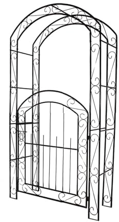 Yajuer Gartenbogen-Spalier, extra großer Bogen für den Außenbereich, Metall-Pergola-Laube für Hinterhof-Rasen, Brautparty, Zeremonie, Dekoration, Hochzeitszeremonie