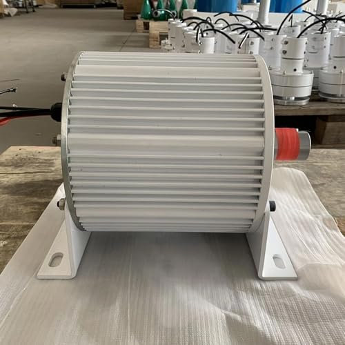 KX-ENERGIE 3000W 48V AC Magnetgenerator 3 Phasen 300RPM Getriebelloser Permanentmagnet Generator mit Sockel Lichtmaschine 3KW Windturbinengenerator (48, Volt)