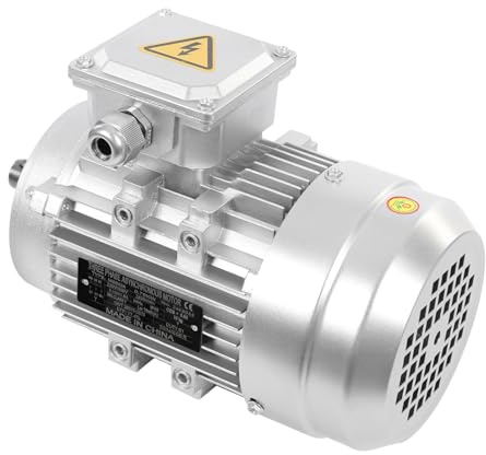 YUNRUX 3-phas Elektromotor YUNRUX Asynchronmotor 1400r/min Drehstrommotor 230/400V Kompressor Motor dreiphasige Kraftstrommotor Flüsterkompressor Kondensatormotor Industriemotor Dreiphasen-Motor