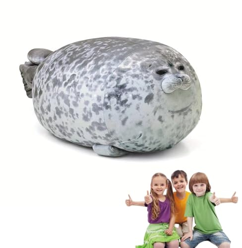 XcnPer Seal Pillow, Plush Seal Teddy Stuffed Animal, Soft Seals Plush Toy for Kids, Teens, and Adults, 20 cm/7.87 in, Ideal for Bedroom, Living Room, Office, Travel, and Kids' Activities