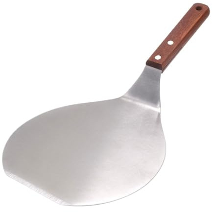 Pala Per Pizza Pala for pizza in acciaio inox, pala rotonda in metallo for pizza, spatola for pizza con manico in legno, sollevatore for torte, vassoio di trasferimento, pala for pizza Pala Pizza Cort