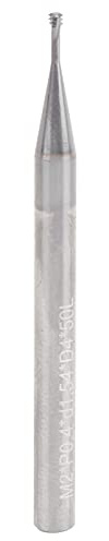 Thread Milling Cutter, M2.0X0.4XD4X50 3 Tooth Metric 60° Tungsten Steel CNC Hand Tool for Metal Working Replace Taps