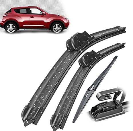 Wiper Front Rear Wiper Blades Set For Nissan For Juke F15 2010-2016 Windshield Windscreen Rear Window 22+14+12