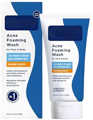 Acne Foaming Wash, Facial Foam Cleanser, Tiefenreinigend, Macht die Haut klar und Durchscheinend, Spendet Feuchtigkeit und Pflegt, Macht die Haut Weich und Glatt, Für alle Hauttypen Geeignet