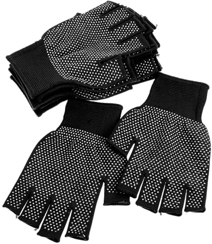 Artibetter 5paare Fingerlose Handschuhe Für Herren Aus Polyester Und Pvc Rutschfest Mit Verbessertem Griffdesign Atmungsaktiv Für Winterarbeit Bauwesen Und Heimwerkerprojekte