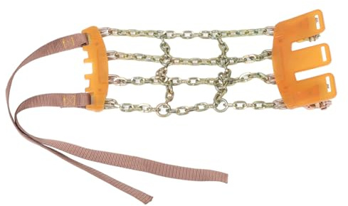 DECORNIJIA Catene da Neve Antiscivolo per Auto e Suv Catene Fascette in Acciaio Manganese Resistente Design Sicuro per Grip Stabile su Neve e Ghiaccio Montaggio Facile e Compatibilità Ampia