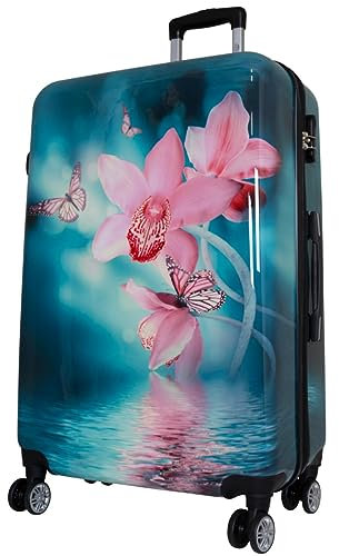 Warenhandel König – Koffer Mehrfarbig Orchideenfarben 4: XL