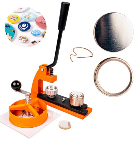 Macchina per Spille 25mm | Macchina per fare le Spille con 100 Badge | Macchina Crea Spille con Taglierina Circolare | Intercambiabile con 38mm 45mm 58mm 77mm | Macchina per fare Spille | Pin Maker