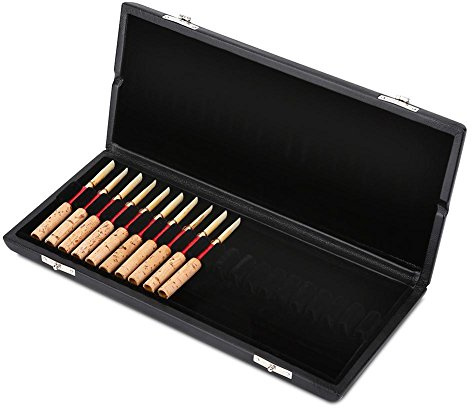 Caja de Oboe Reed, Cubierta de Cuero PU, Almacenamiento Organizado y Protegido, para Músicos Profesionales, Estudiantes, Viajes y Conciertos
