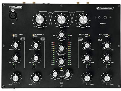 Omnitronic 10355930 mezclador analógico giratorio de 4 canales