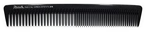 Jäneke Peigne de coupe 55814 en carbone 19,5 cm (antistatique) Peigne à cheveux large et extra large denture (814)