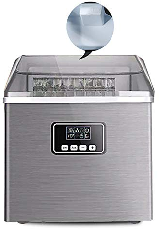 XUMI Macchina del Ghiaccio, 24 Vassoio per Ghiaccio LCD Macchina per Fare Il Ghiaccio 25Kg Commerciale Negozio di Domestica Forma Quadrata Copertura Trasparente per Ghiaccio Macchina Ghiaccio
