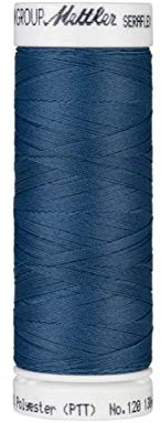 Mettler SERAFLEX elastischer Nähfaden 130 m jeans Fb. 0698