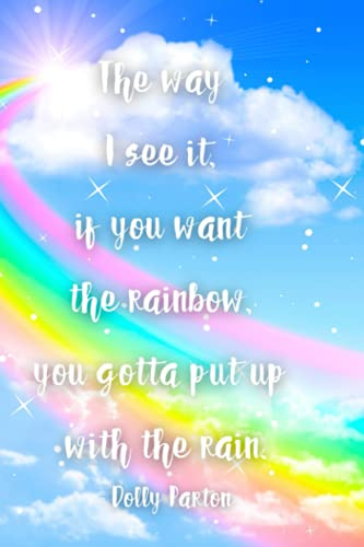 Dolly Parton Rainbow Quote Journal