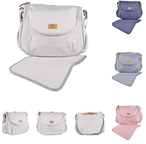 Cangaroo Skötväska Naomi skötunderlag, justerbar rem, dragkedja, färg: beige
