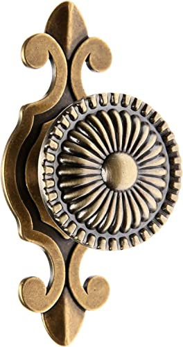 Mgoodoo 1 pièce Tire Poignées Boutons pour Tiroir Porte Cuisine Armoire Meubles Armoire Rond Antique - Laiton Antique