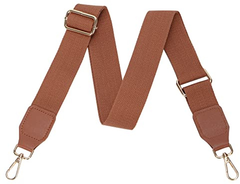 FLYAMAPIRIT Correa de hombro ajustable para bolsos, correa de bolsa de 3,8 cm de ancho, accesorios DIY para bolsos de mano, bolsos tote y bolsos bandolera (marrón)