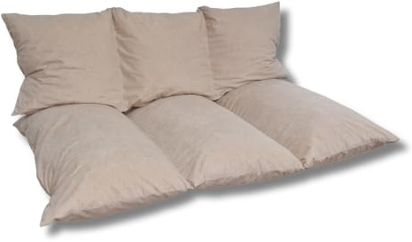 Natalia Spzoo Palettenkissen Palettenauflagen mit RV, der Bezug ist abnehmbar und waschbar (Set, Beige)