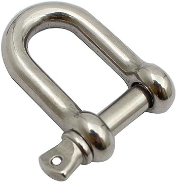 SOLKIN M12 M14 M16 Marine 304 Edelstahl Boot Gerade Brechen D Rigging Schäkel Haken Hebe Ring Schnalle Verbindung Feste Kette (Color : 14mm)