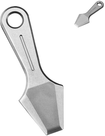 Titanium EDC Pry Bar Mini Keychain Multitool for Everyday Carry, Camping, Riding and Maintenance