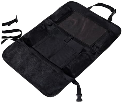 TINEASUR Organizer Multifunktionale Autotasche aus Oxford Stoff für Rücksitzbank zur Aufbewahrung von Essentials und Kinderspielzeug mit Mehreren Fächern für Unterwegs im Auto