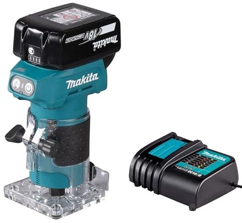 Makita DRT52SF Kantenfräse, 18 V, Ø 6 mm (1 x 3,0 Ah)