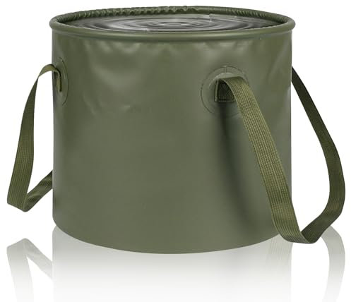 PRITOK Outdoor Faltschüssel Faltbarer Eimer: Falteimer 20L Faltschüssel Spülschüssel, Falteimer Angeln, Tragbar Outdoor Falteimer Camping für Angeln Reisen Garten Party Camping Autowäsche