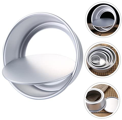 Cabilock Molde Ondulado para Redondo de Aluminio de Pasteles Aleación Diseño de Borde y Calor Uniforme para Repostería en Casa