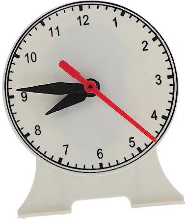 Kisangel Lehruhr Modell Mit DREI Zeigern Für Grundschule Lernuhr Mit Beweglichen Zeigern Zur Zeitverständnisförderung Bunte Uhr Für Kinderzimmer Und Unterricht