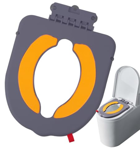 Potty Training Chair - Portable Toilet Pad, Stable Child Seat, Comfortable Handles | Quick Drying Toilet Trainer with Soft , Travel-Ready Mat Used in Bathroom, Home, Chin