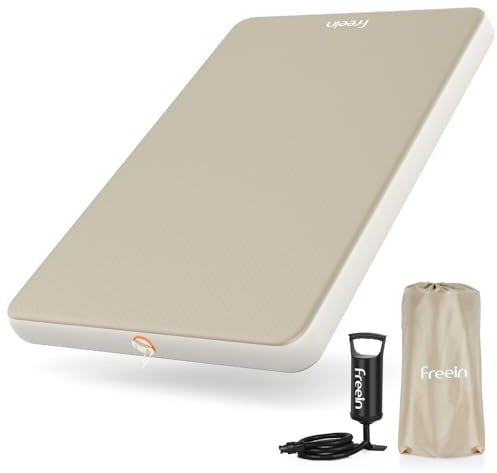 Freein 4 Drop Stitch Camping Sleeping Pad, Inflatable Air Mattress with Firm 7 PSI Support, Fast Inflation Portable Tent & Car Camping Bed, 76 x 51