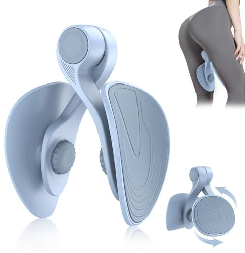 Kegel Exerciser, Pelvic Floor Muscle Exercise Devices for Women, Inner Thigh Exerciser Leg Workout Equipment Thigh Trainer for Male Hip Trimmer Inner Thigh Toner Workout (Blue)