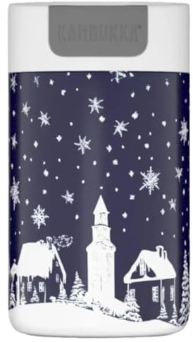 Kambukka Olympus - Gobelet isotherme de Noël - 300 ml Let it snow - Anti-fuite - En acier inoxydable