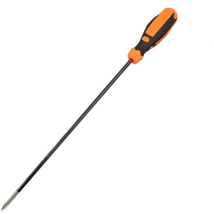 Fongmore Tournevis à tête hexagonale Phillips à fente longue extra 6 * 100mm Embout magnétique de 300mm Longueur totale 420mm en acier S2 Outils manuels de réparation domestique (plat)