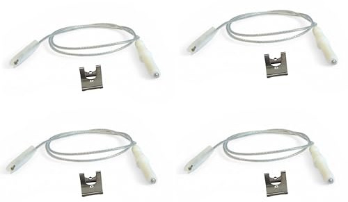 Bujía de encendido universal de gas, 4 piezas, electrodo de encendido compatible con Ariston Indesit Nardi – Repuesto de cocina de gas