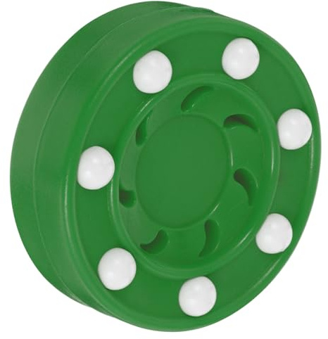 SHINEOFI Pelotas de Hockey para Practicar Patinaje, Accesorio de Entrenamiento para Arenas y Equipos, Material PP Color Verde