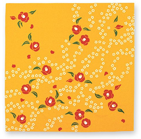 Japanisches Tuch Kenema Furoshiki 90x90cm Kamelie & Meadowsweet