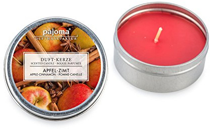 Pajoma Duftkerze ''Apfel-Zimt'' in der Dose mit hohem Duftanteil, Premium Qualität extra für Weihnachten, Brenndauer: circa 7 Stunden
