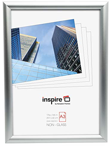 Pack of 10 A3 SNAPFRAMES - 25mm Profile Silver Anodised Snap Frame - Poster Display Qty 10. Code APF3 x 10