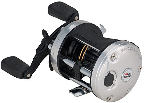Abu Garcia Ambassadeur C3 Conventional Reel, Size 6500 (1292722), 3 Stainless Steel Ball Bearings + 1 Roller Bearing, Carbon Fiber Star Drag, Max of 15lb | 6.8kg,Silver