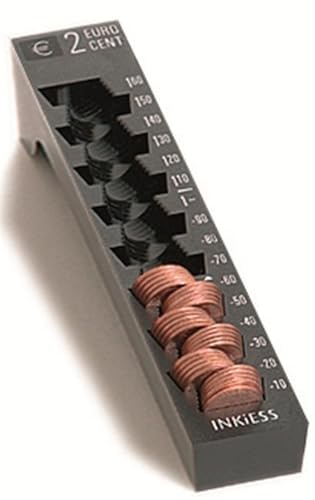 Inkiess Einzelmünzbehälter Rekord 2 Euro-Cent schwarz