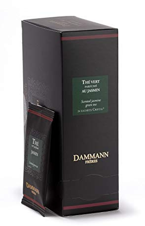DAMMANN FRERES - JASMINE GREEN TEA - 24 wrapped envelopped tea bags