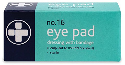 Reliance Medical First Aid Eye Pad Bandage - Thick, Comfortable, Sterile, Individually Boxed Eye Pad Dressing with Stretch Bandage for Wounds and Injuries, Pack of 10