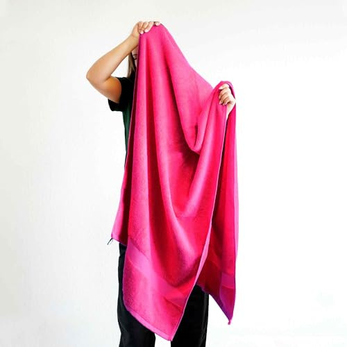 etérea Carli Saunatuch Frottee Baumwolle Waschlappen 80x200 cm Pink | Flauschig & saugstark · 500 g/m² Schwerfrottee · 100% Baumwolle · Trocknergeeignet · OEKO-TEX Made in Green
