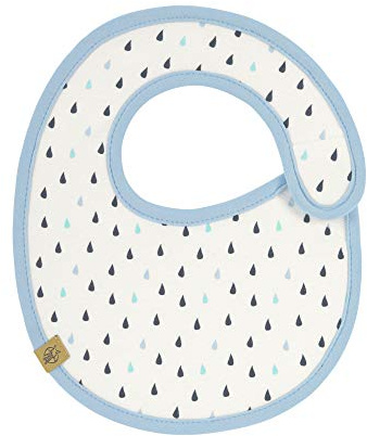 LÄSSIG Little Water Bavoir imperméable avec fermeture Velcro en coton