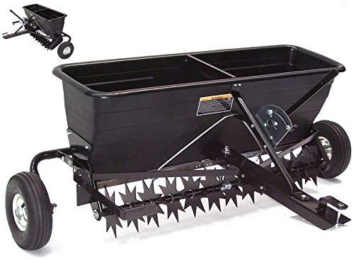 Aireador de césped XXL para remolque, 102 cm, escarificador, con carro esparcidor 55552, raya para césped, tractor AWZ