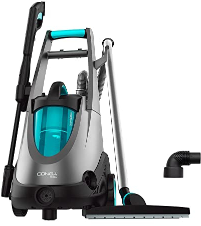 Cecotec Hydroaspitor Conga Triton 4000 Ultraclean, 1500 W, 4 in 1: funzione idrolimpiatrice, solido e liquido e soffiatore, 120 bar, potenza di aspirazione 15 kPa + 6 Accessori