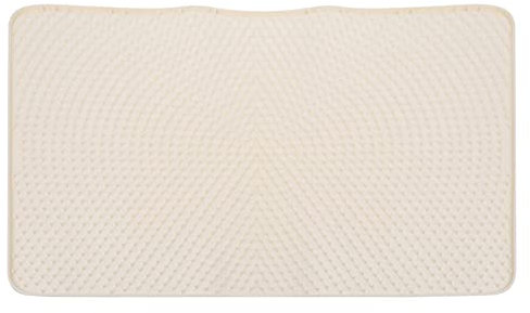 Kattsandsmatta silikon kattlåda matta återanvändbara valpdynor halkfri vattentät matningsmatta kattsandsfångare för rörig katt husdjur valp beige